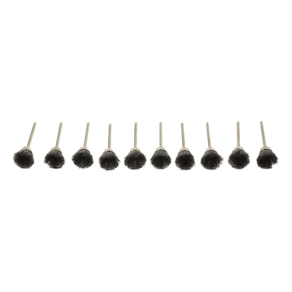 10 Pc/set for MINI Wire Brush Brushes Brass Cup Wheel For Grinder Or Drill Set