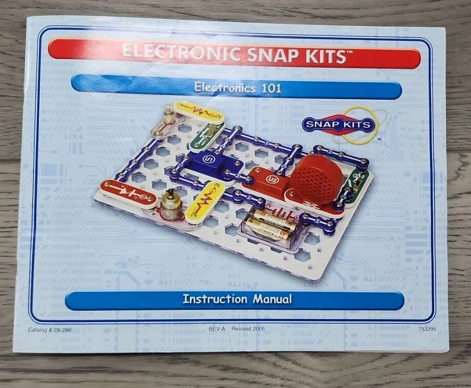 Electronic Snap Kit Electronics 101 -Build 100 Exciting Projects 28-286 Complete