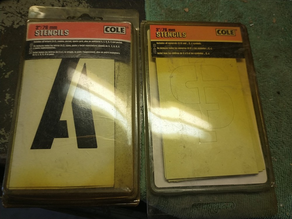 COLE A TO Z STENCILS-3"-76mm