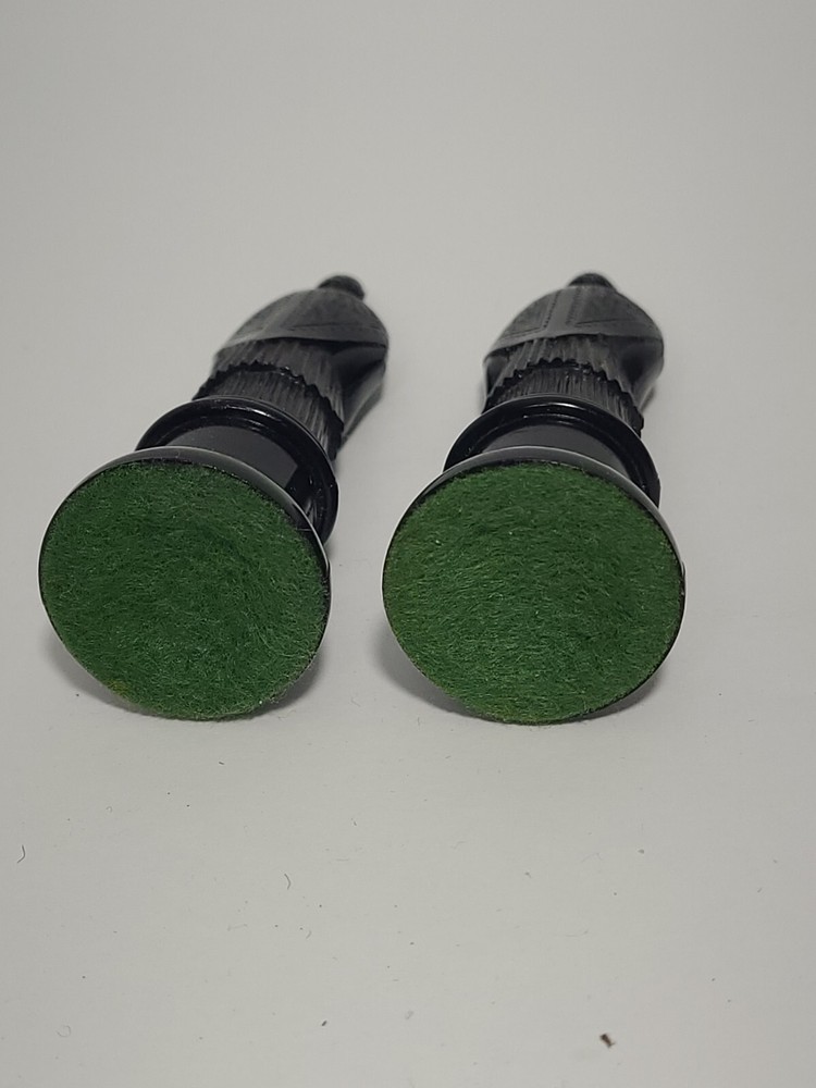 Kingsway Florentine Plastic Chess Piece Black Replacement Bishops