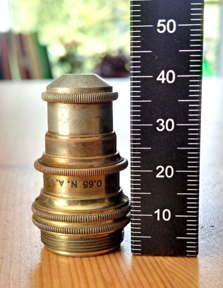 Vintage / Antique Bausch & Lomb Microscope Objective - 4mm 0.65