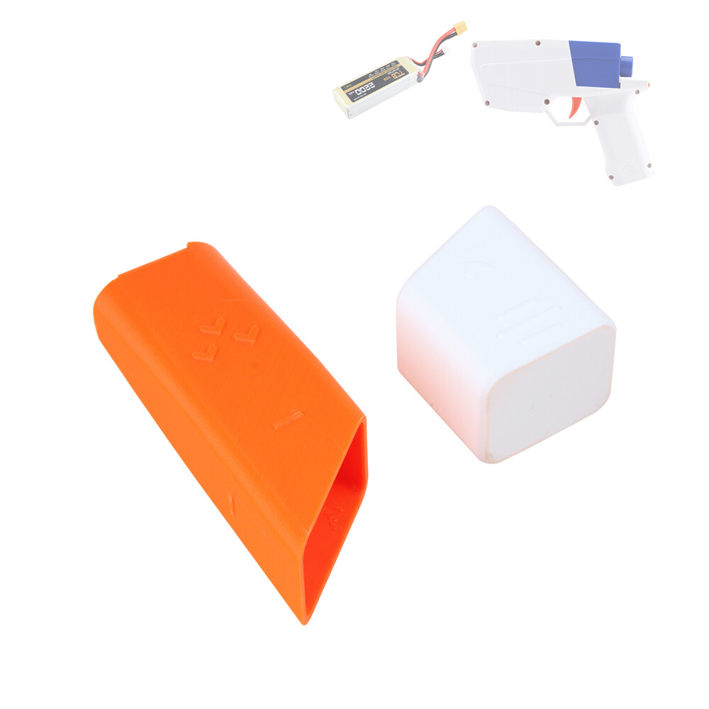 Worker Mod Extended Lipo Battery Case Straight Type for Hurricane Blaster