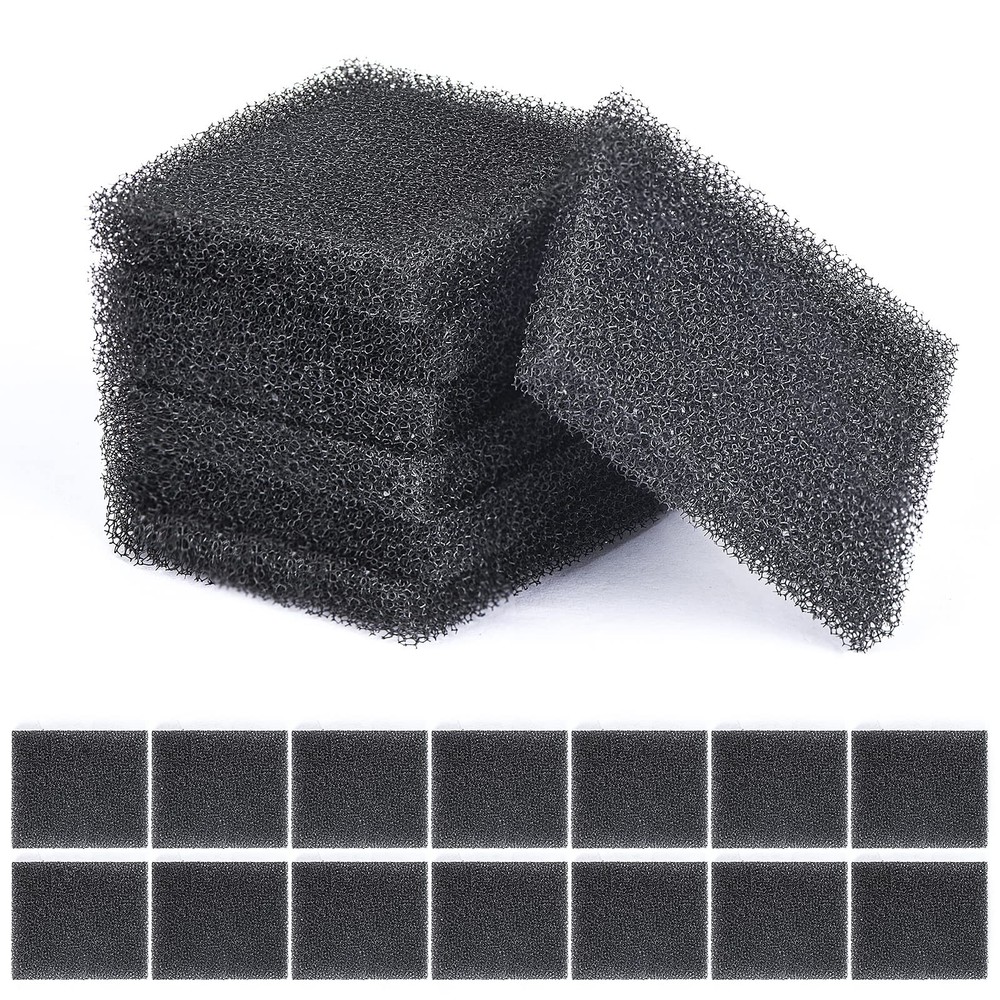 21 Pack Pump Filter Sponge Filter Sponge Replacement Accessories Reduces Dirt In