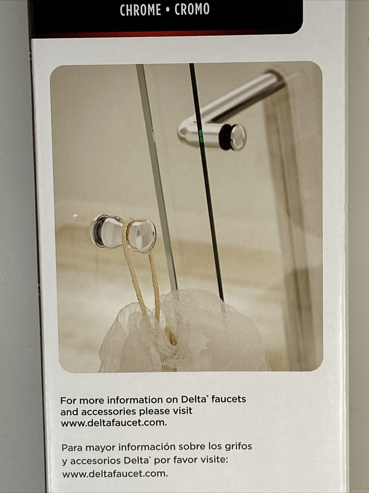 Delta - SDBR011-PC-R - 20" Handle w/ Knobs For Shower Doors Chrome