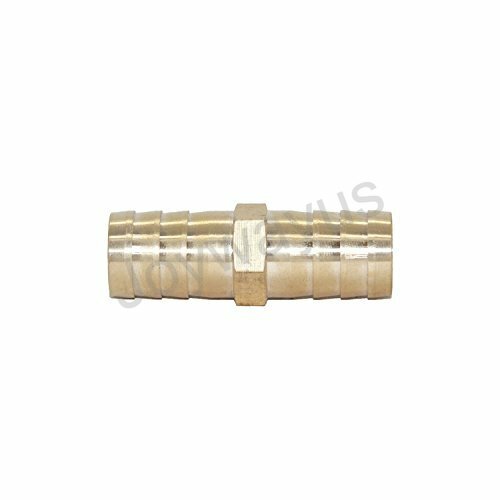 3/8"Large ID Hose Barb,Hex Union Fitting Intersection/Split Brass Water/Fuel/Air