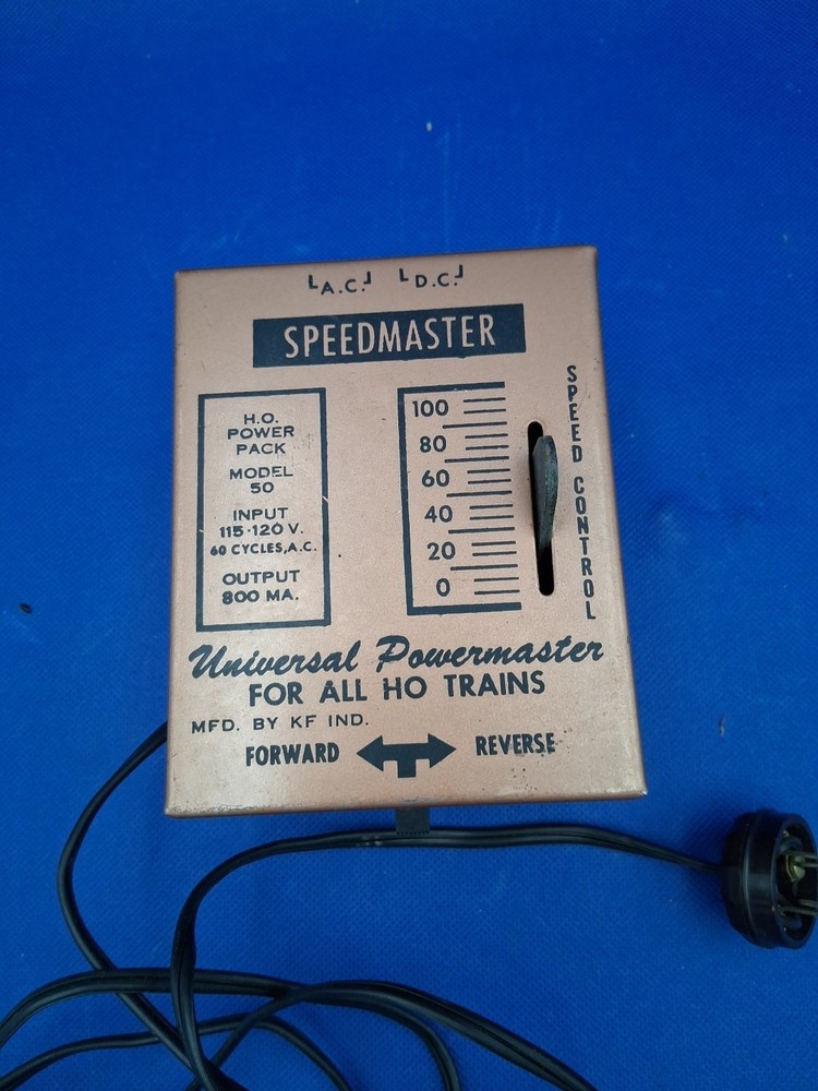KF INDUSTRIES HO Power Pack Model 50 Controller Transformer Train Vntg Untested