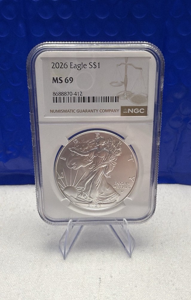 **  2026 NGC MS69 - American Silver Eagle - .999 Fine Silver **