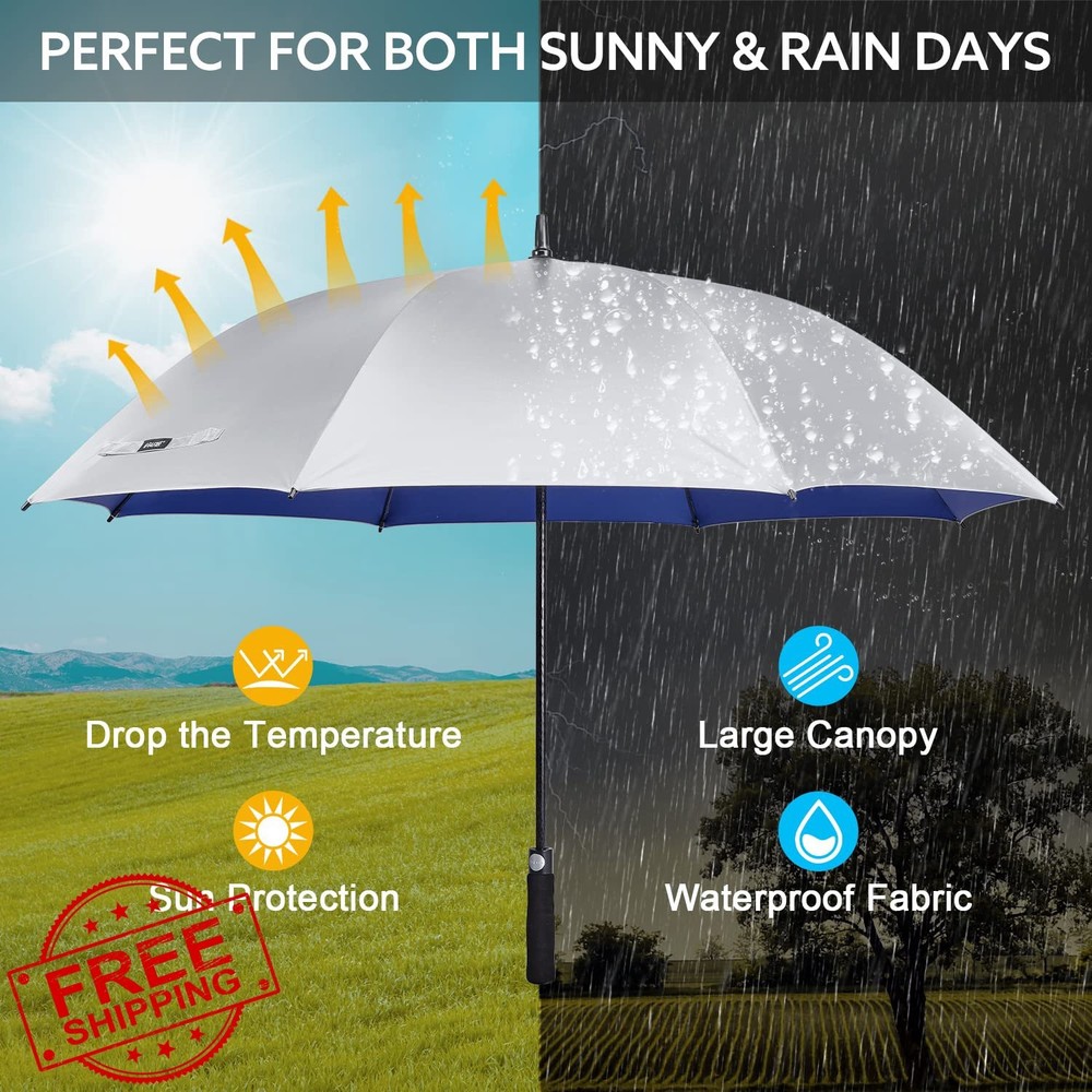 G4Free Large Golf Umbrella Windproof UV Auto Open