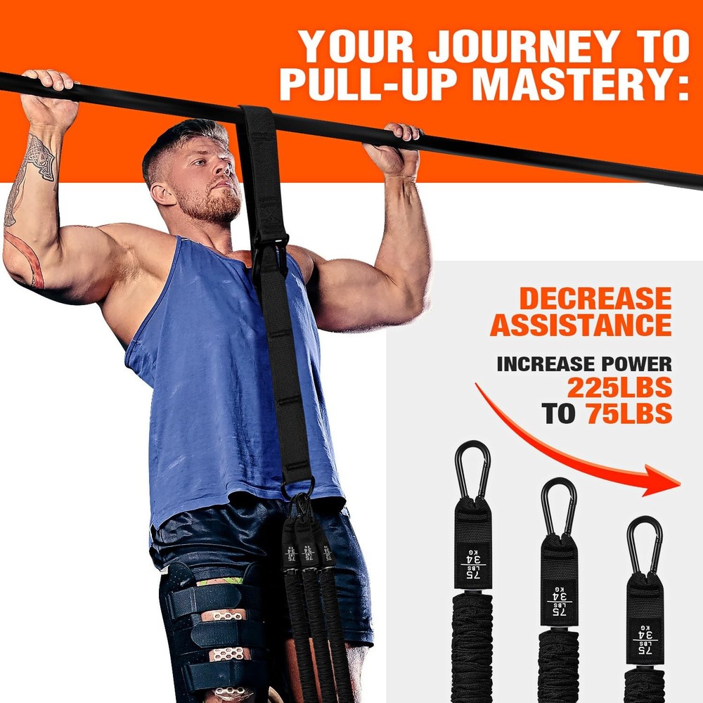 Pull Up Assistance Bands,Resistance Bands,Adjustable and Replaceable Pull Up ...