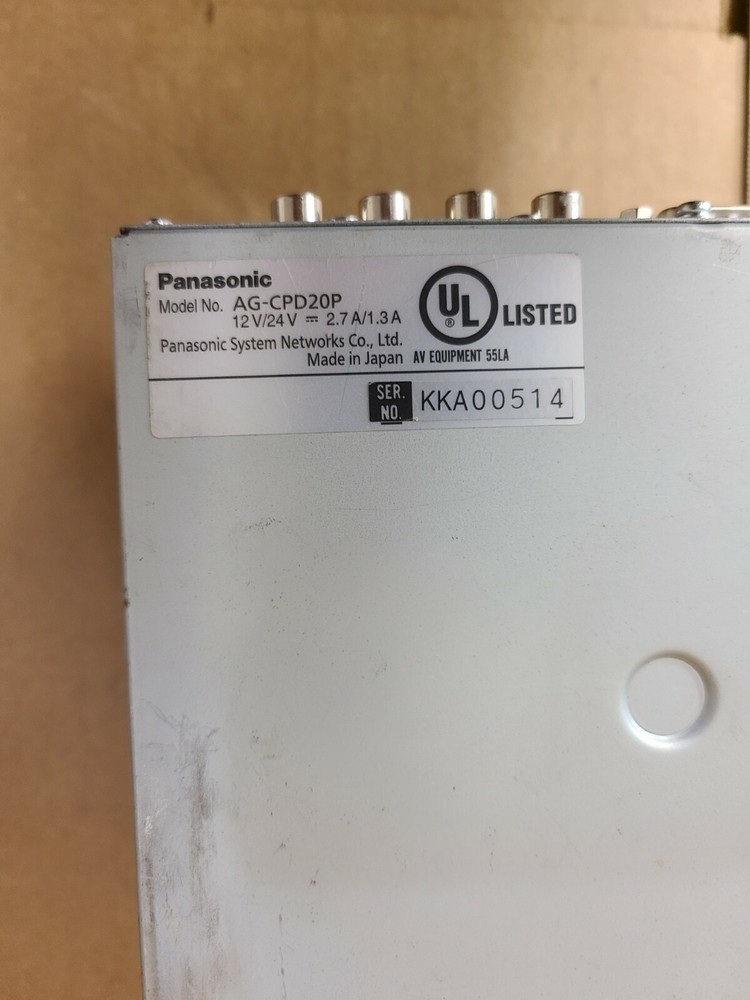 Panasonic Arbitrator AG-CPD20P memory card video recorder & Key