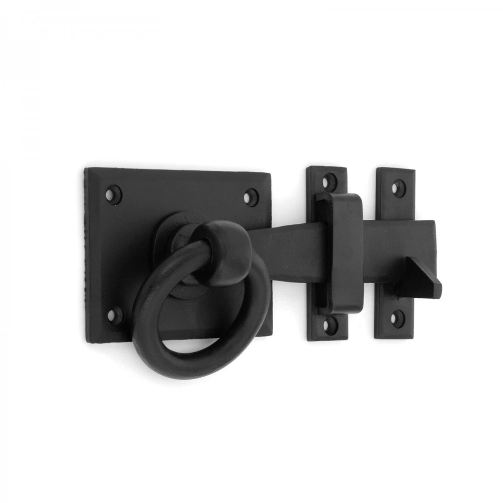 Bar Handforged Rectangular Base Gate Latch Casting 8" Black Powder