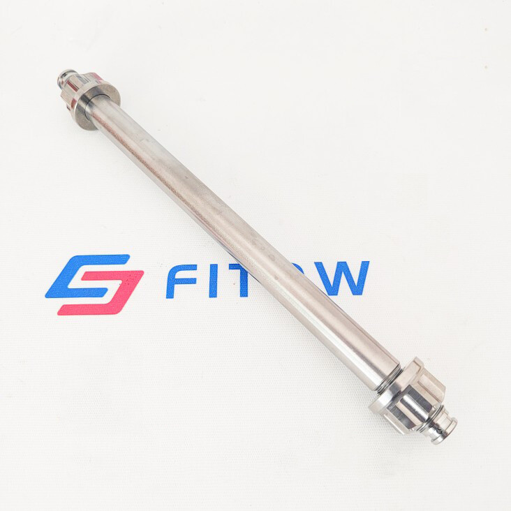 1PC Titanium M17 325MM Motorcycle Axis Axle Roller with Nuts P1.5