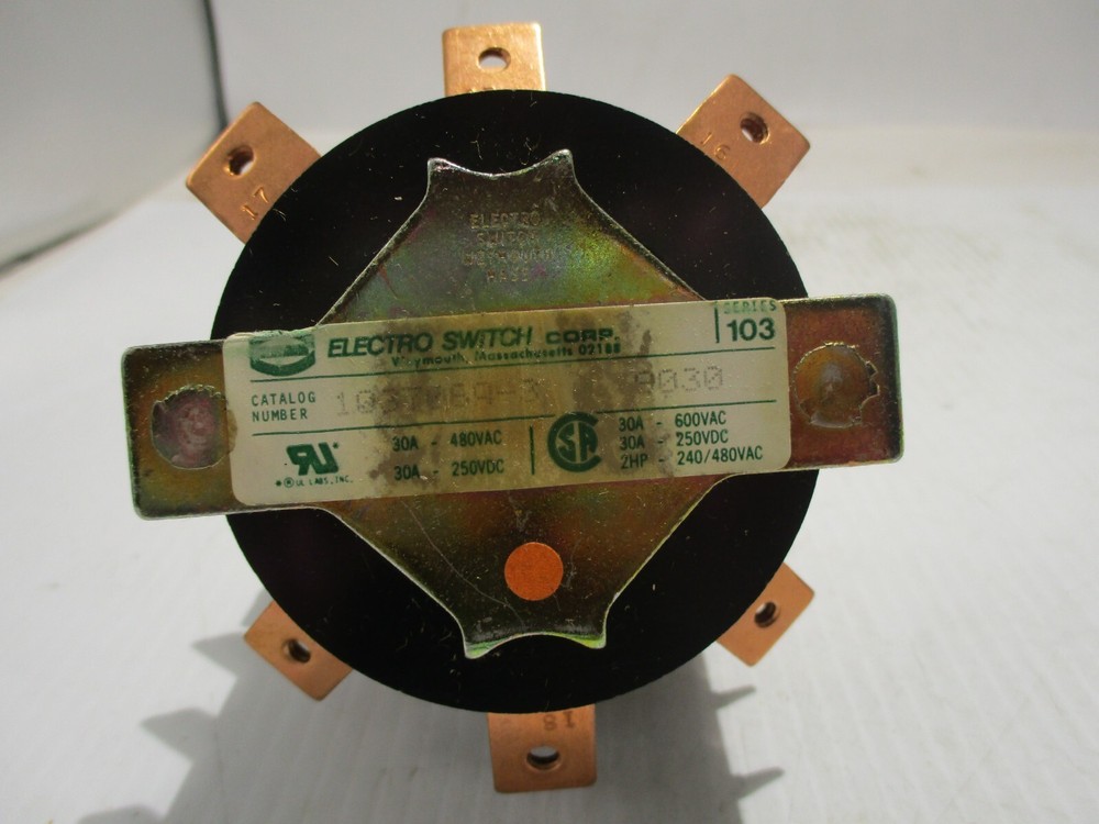 NEW ELECTROSWITCH 103706A-3 ROTARY SWITCH