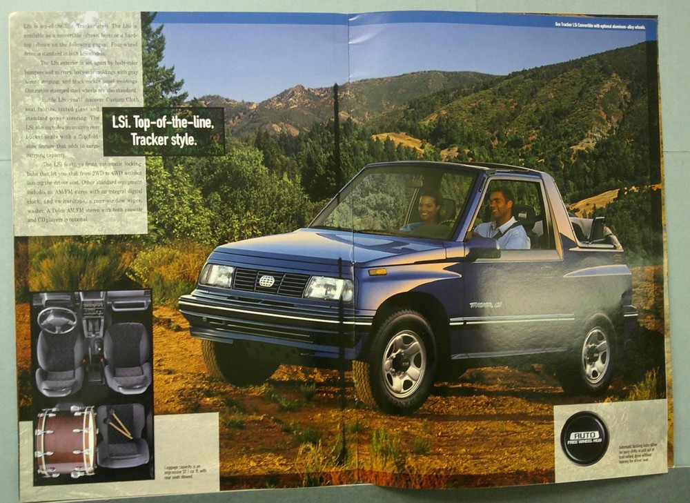 1995 Geo Tracker Sales Catalog