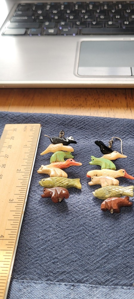 zuni fetish earrings