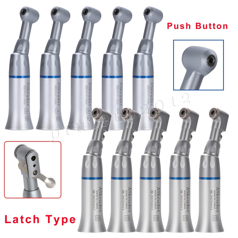 NSK Style Dental Slow Low Speed Handpiece Contra Angle Latch Type/Push Button