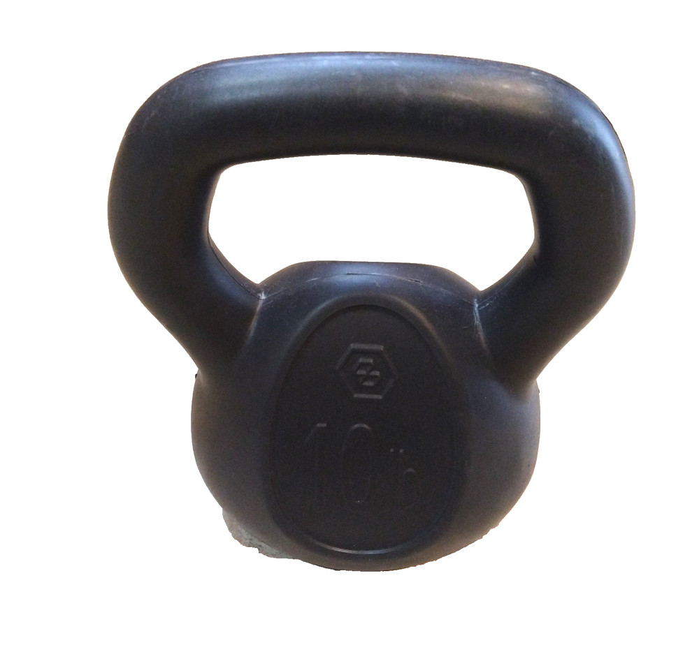 Large Handle Kettlebell (10 Lbs) for Strength Training