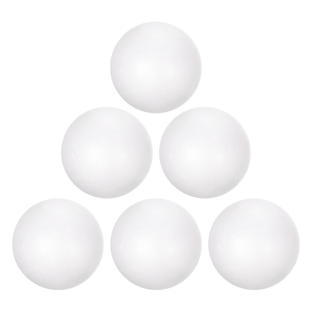 15 Pcs 3" White Polystyrene Foam Balls Smooth Round Solid Ball