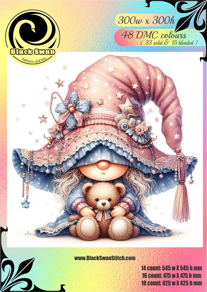 Star Gnome 1498 Chart Counted Cross Stitch Pattern Needlework