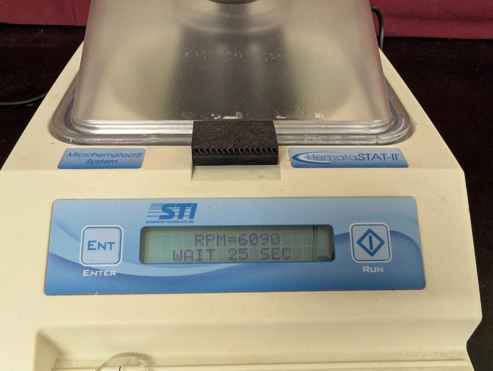 Seperation Technology STI HemataSTAT-II 100-100 Microhematocrit System Microfuge