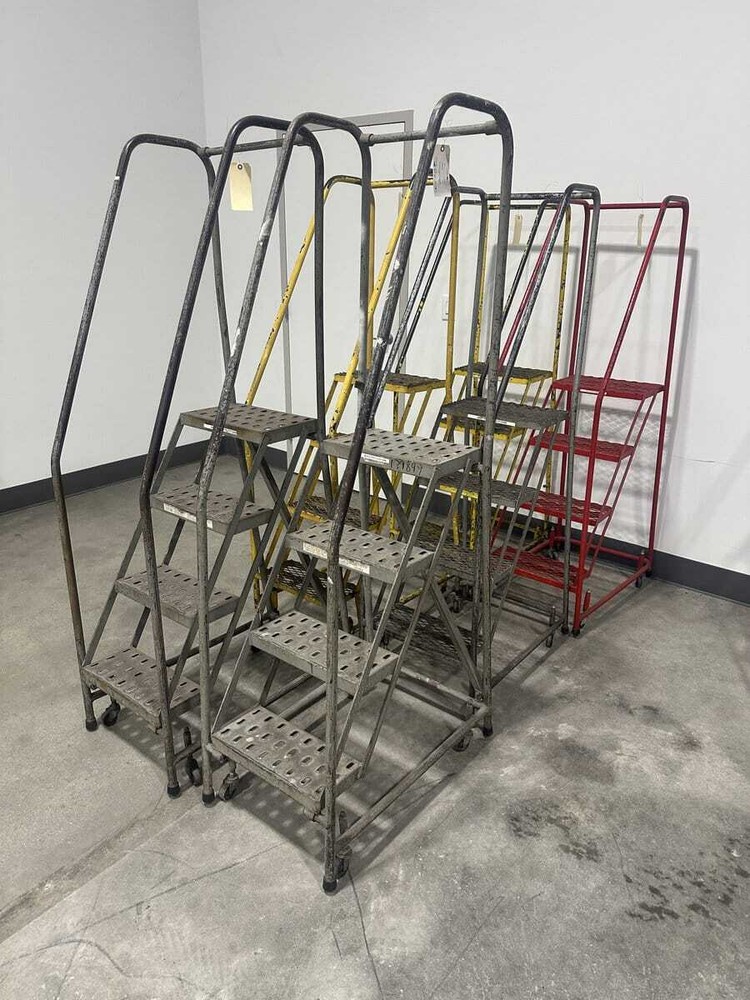 4ft Rolling Metal Staircase Ladders (6 available)