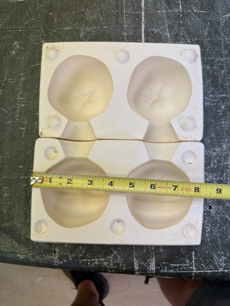 VINTAGE BOOTHE CERAMIC MOLD #332 LARGE APPLES