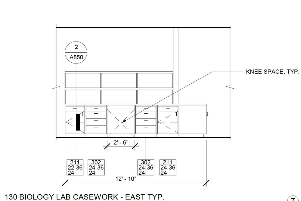 Laboratory Cabinets Work Stations - 12' x 5' - 12 available