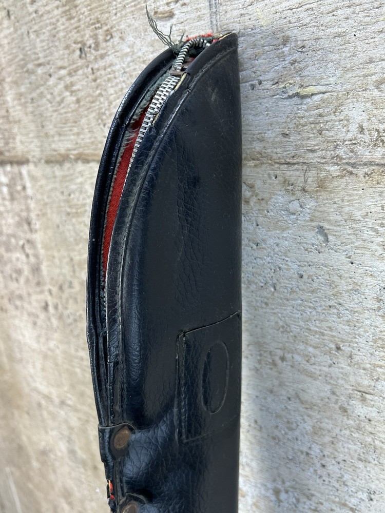 Vintage old Black Fabric Pool Stick Cue Case