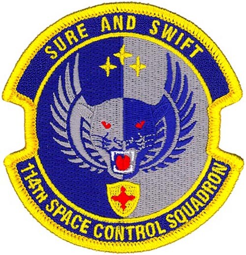 USAF 114TH SPACE CONTROL SQUADRON - Patrick, AFB -ORIGINAL AIR FORCE VEL PATCH