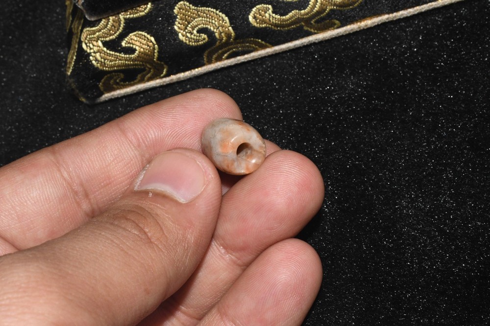 Authentic Ancient Bactrian Banded Agate Stone Bead in good Condition