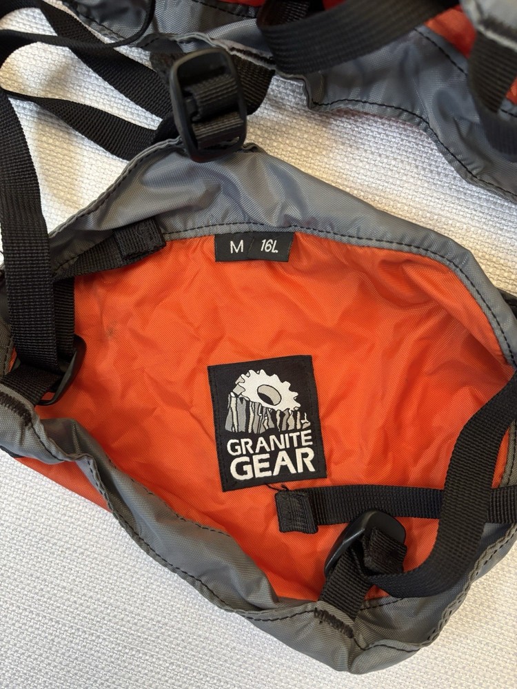 Granite Gear Round Rock Solid Compression Stuff Sack 16L Size Medium Orange