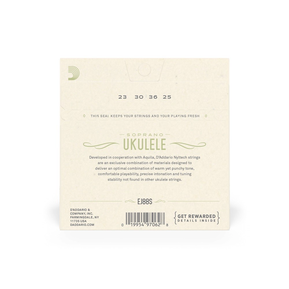 D'Addario EJ88S Nyltech Soprano Ukulele Strings Set