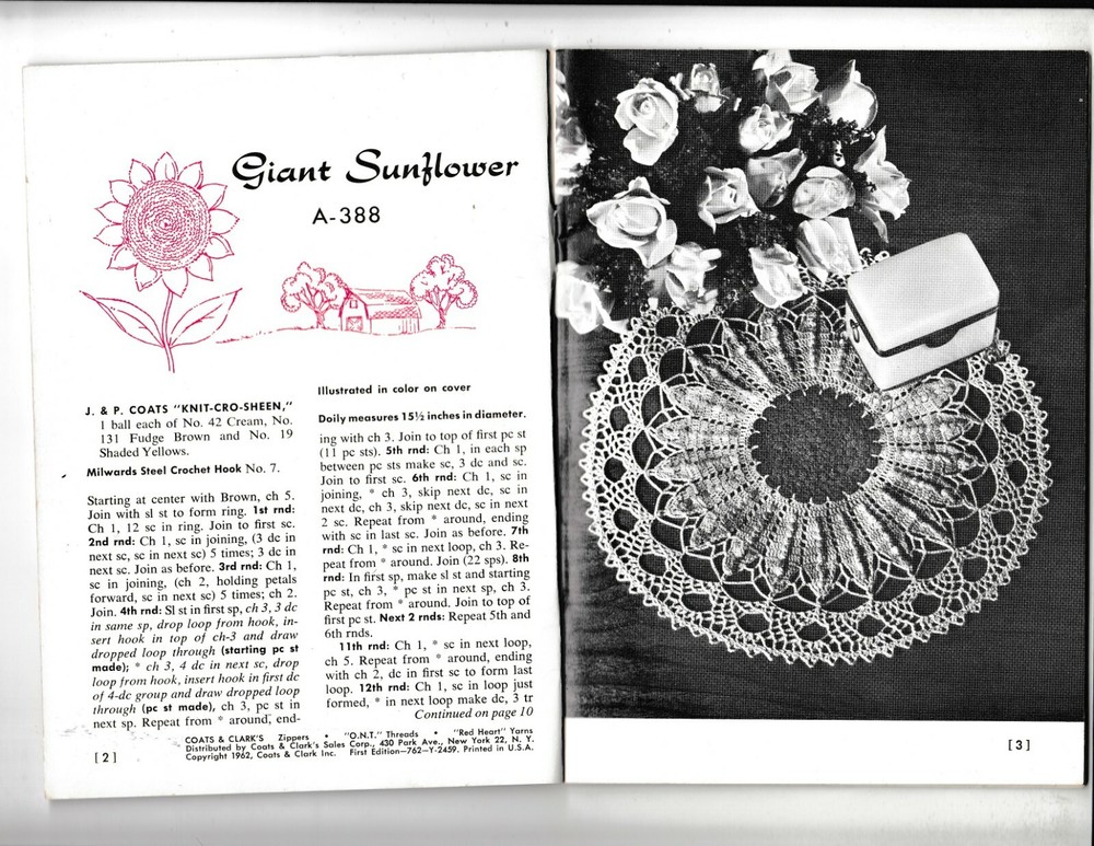 Doilies by Priscilla | Coats & Clark #136