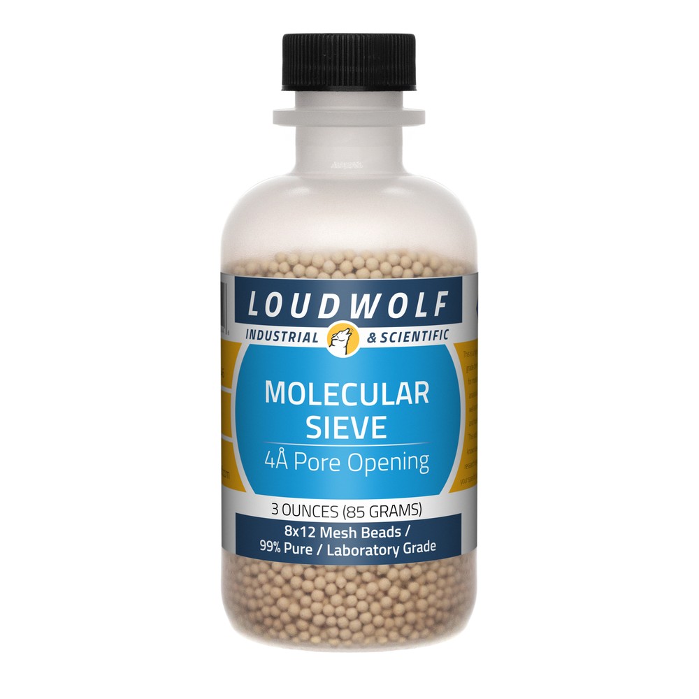 Molecular Sieve, 3oz, Laboratory Grade, Sturdy Bottle, SHIPS SAME DAY