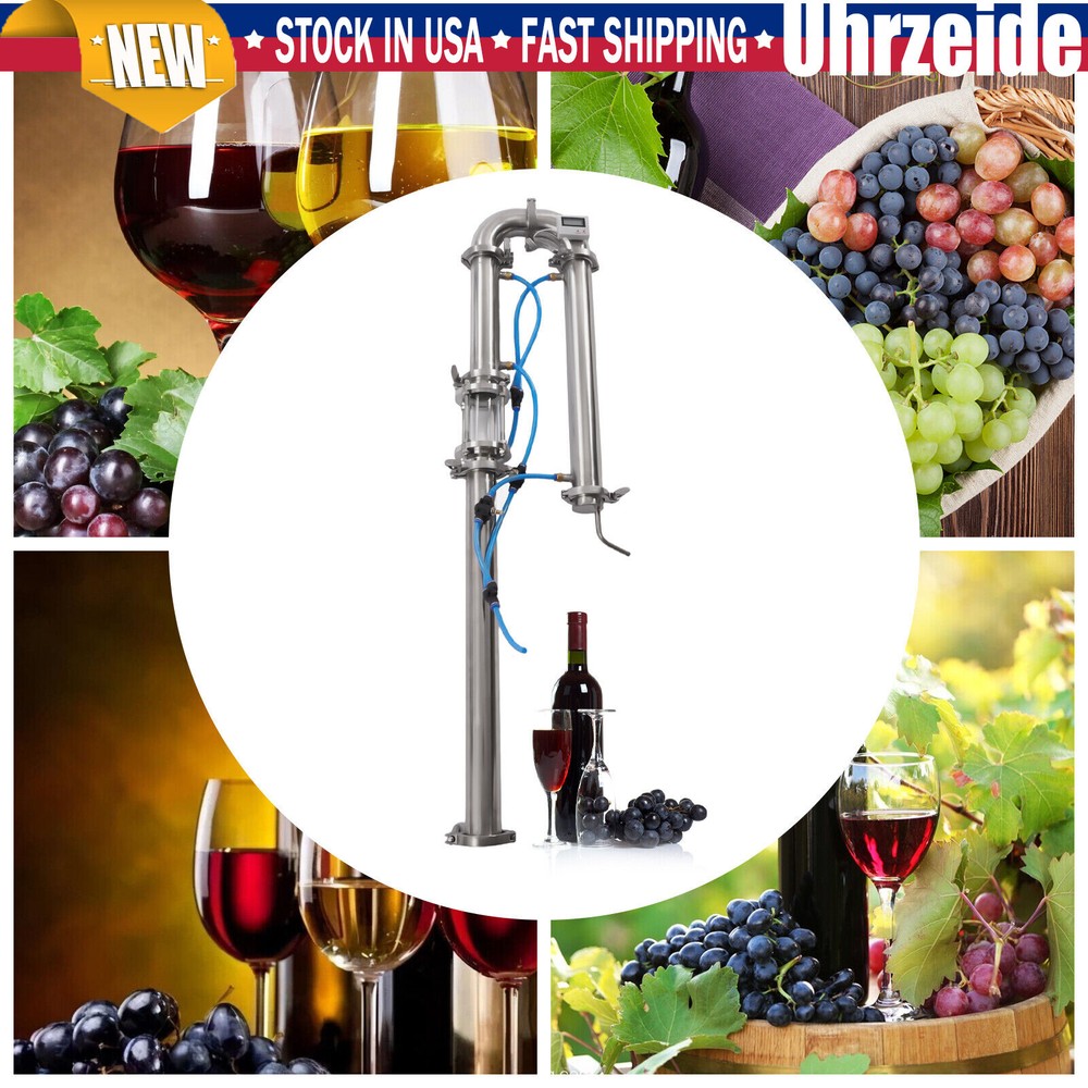 2"inch Stainless Still Moonshine Reflux Distilling Column Brew Wine Making Tool