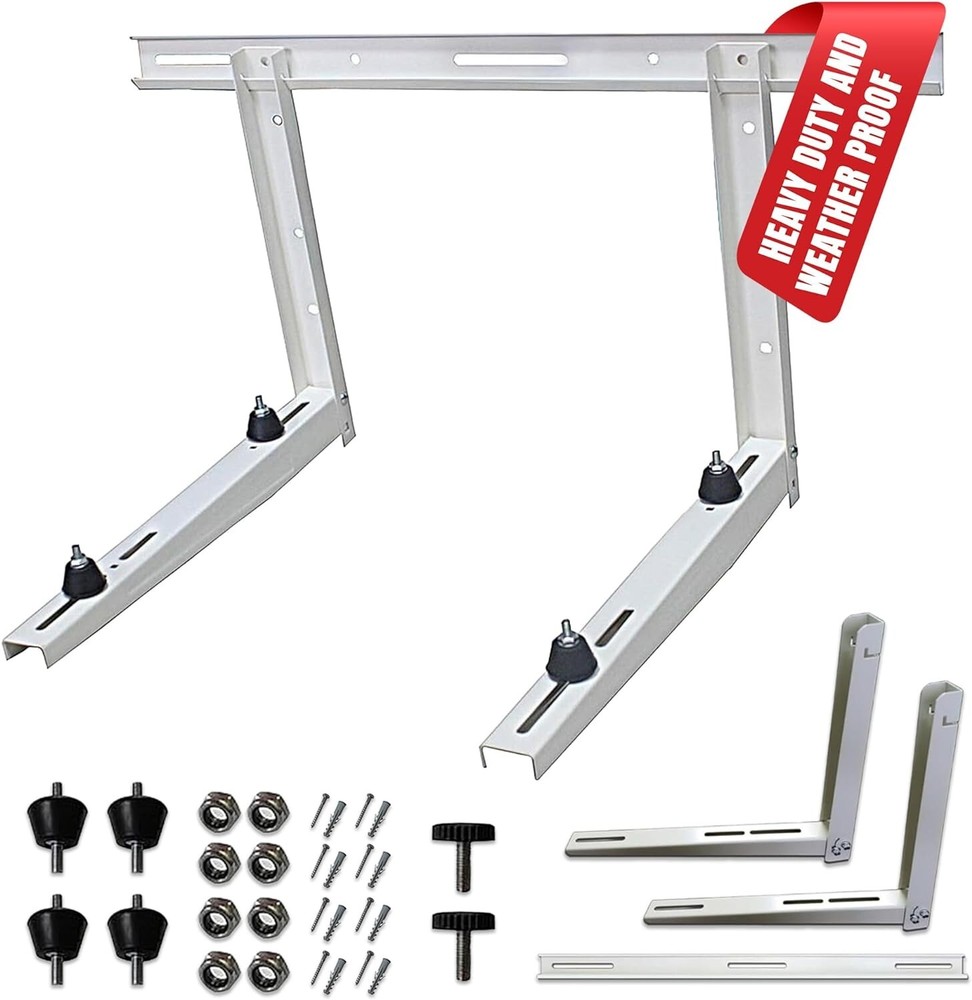 Universal Ductless Mini Split Wall Mount Bracket - Durable Steel Construction