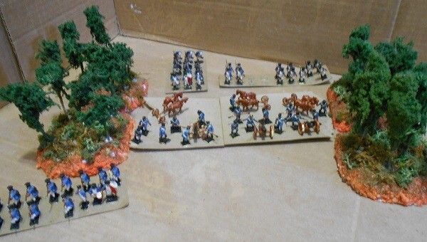 4 Forest Terrain Modules for Wargames, HO Scale Model Train Layout, Scenery