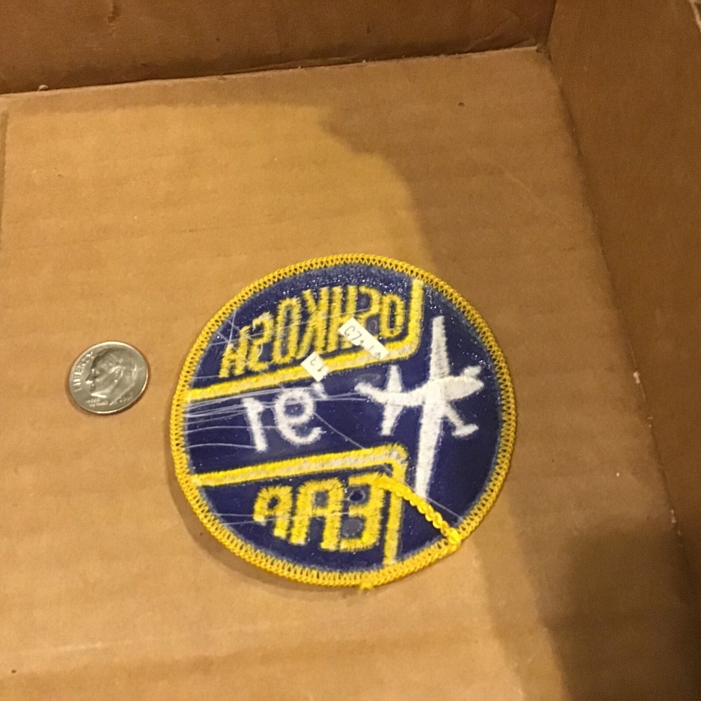 Airplane OSHKOSH 81 EAA EXPERIMENTAL AIRCRAFT ASSOCIATION Patch 1991