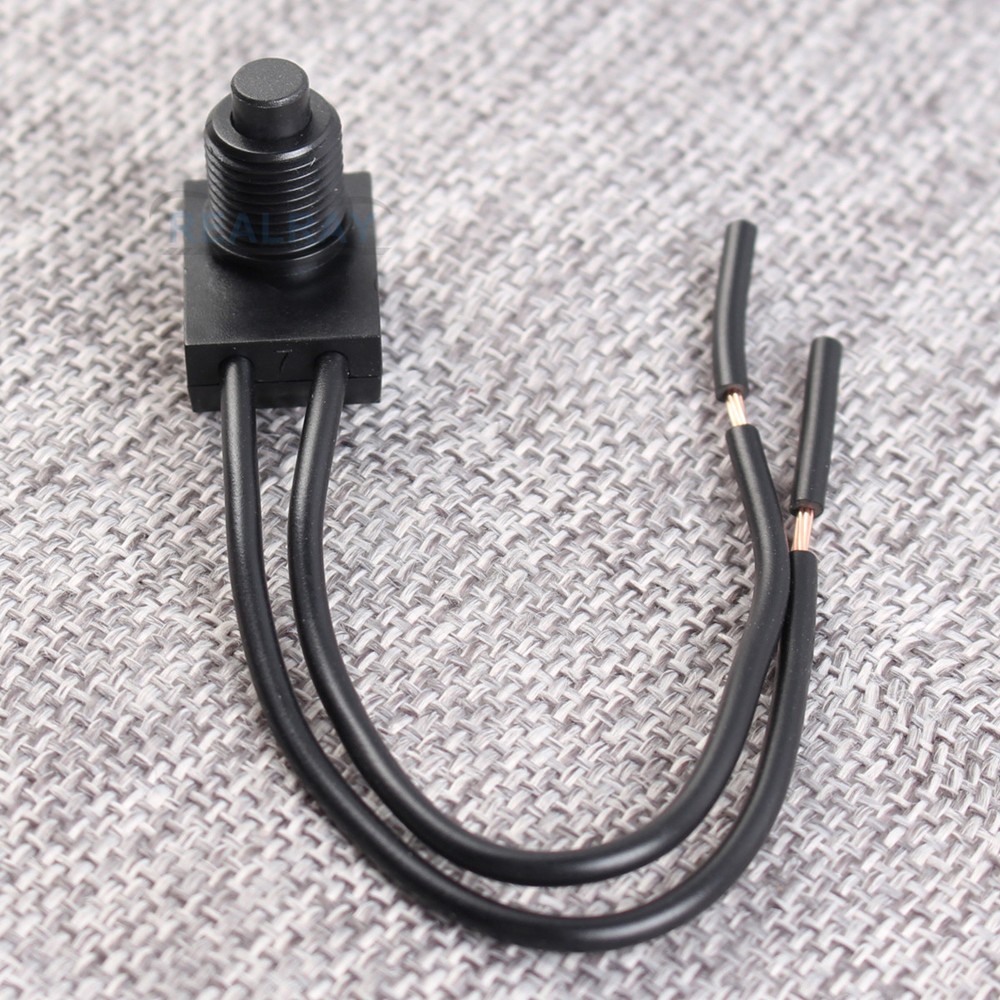 5x 12V Waterproof On-Off Push-Button Switch LED Push Button Switch w/ 4" Leads