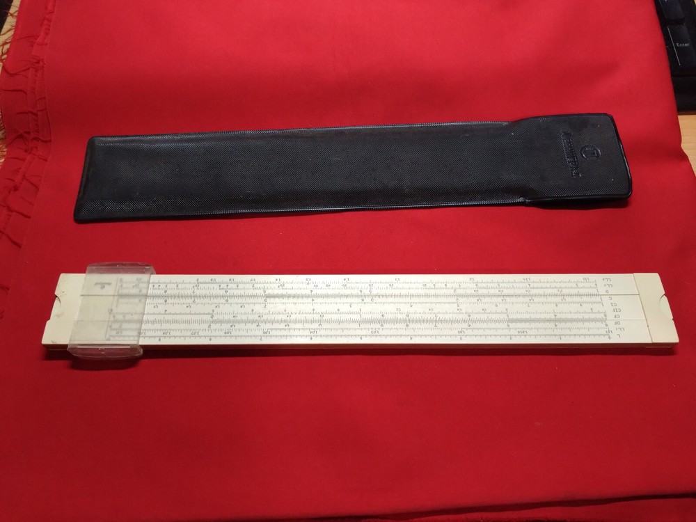 Soviet logarithmic multi ruler, slide Ruler smal made in USSR