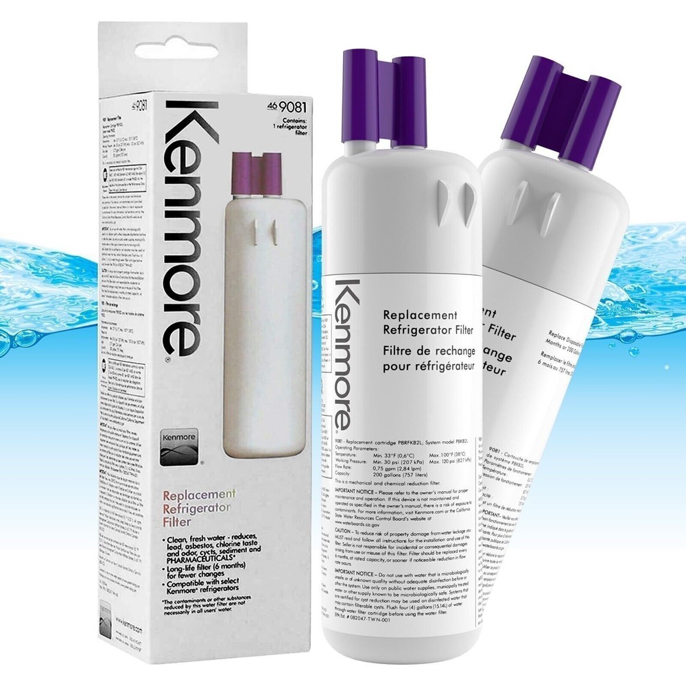 US- 2 Pack 9081 Kenmore 469081 46-9930 Refrigerator &Water Filter Sealed