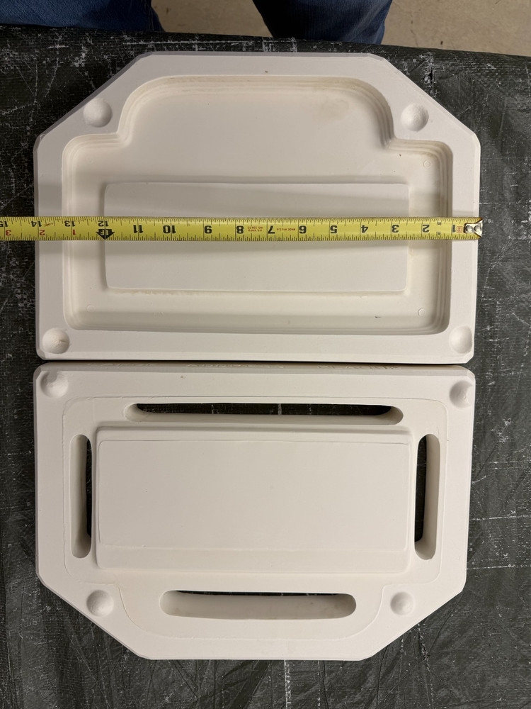 VINTAGE BOOTHE CERAMIC MOLD #1141 LARGE ADDRESS FRAME