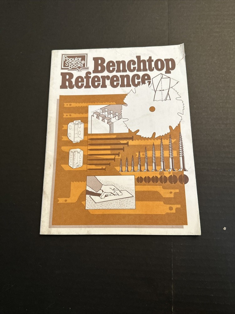 VINTAGE 1982 POPULAR SCIENCE BOOKS BENCHTOP REFERENCE WOOD WORKING BOOK