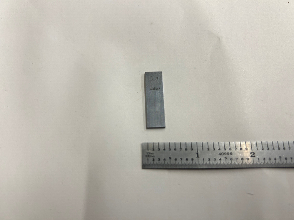 13mm Webber Rectangular Steel Gage Gauge Block