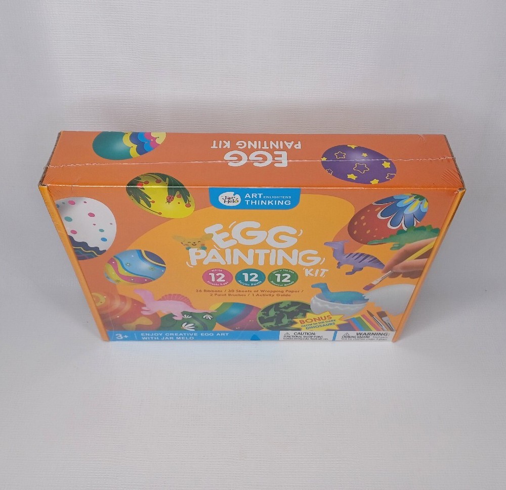 Easter Egg Decorating Kit Plastic Eggs Dinosaurs Paint