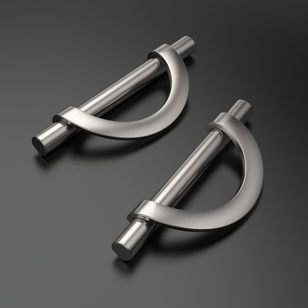 10-Pack Brushed Satin Nickel Cabinet Pulls 3.75 in (96 mm) Kitchen Cabinet Pulls