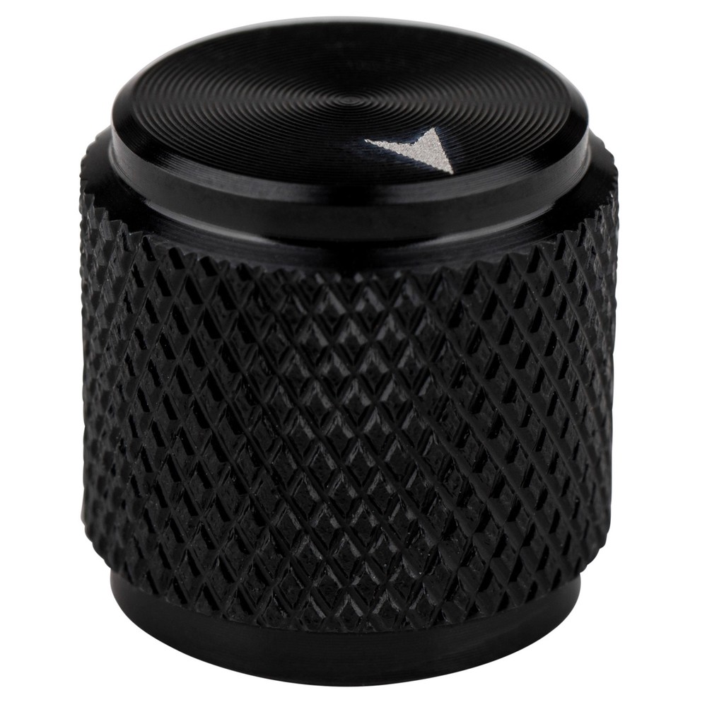 Small Aluminum Amp Pot Knob Black