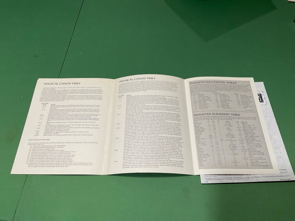 AD&D Tantras with NOOO Map Adventure Module - Forgotten Realms 9248