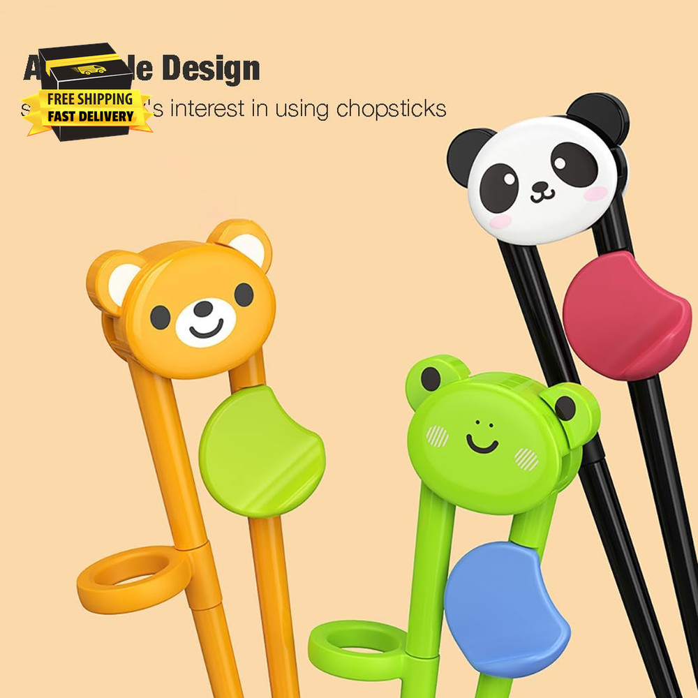 3 Pairs Toddler Training Chopsticks for Kids, Beginners Learning Chopsticks ⭐️⭐️