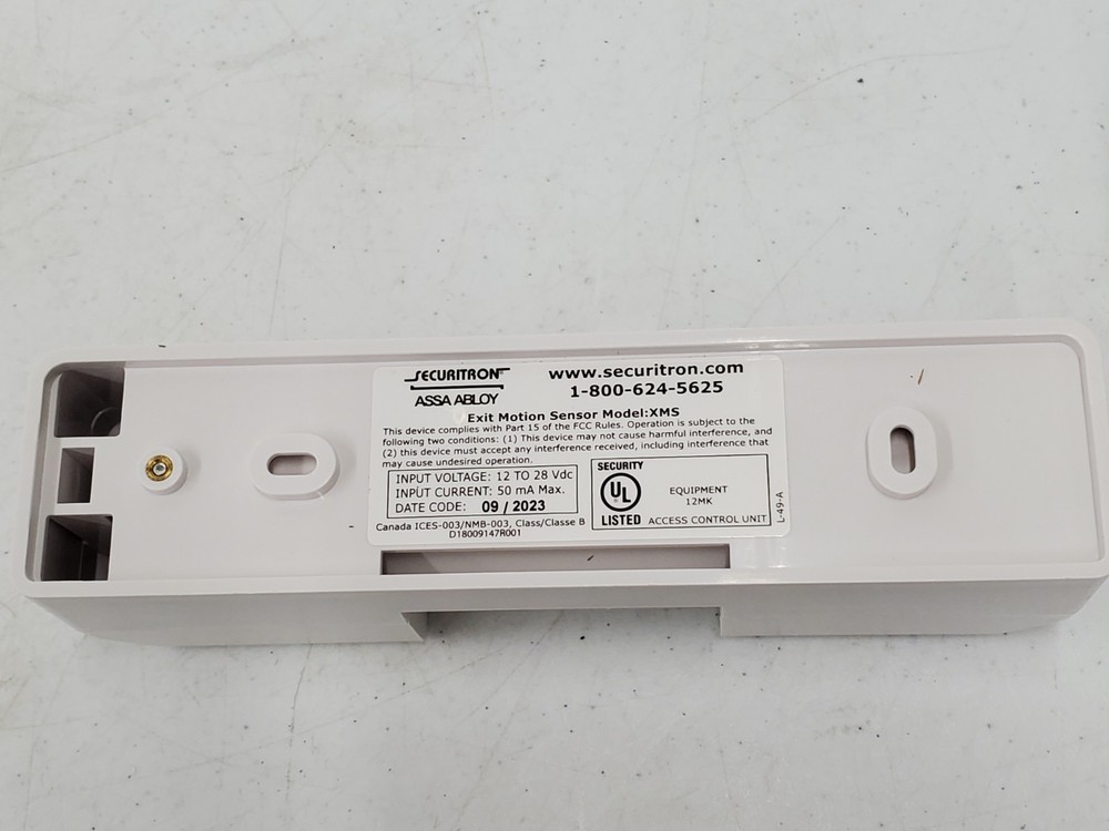 Securitron XMS Exit Motion Sensor - White (134660-1 AO BY6B)